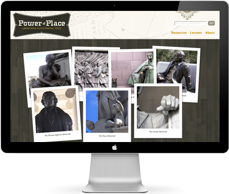 IMAGE: Home page, Power of Place website